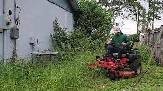 Property Abandoned for YEARS | Incredible Transformation of OVERGROWN Lawn