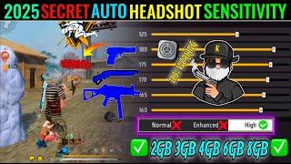 Free Fire Max Auto Headshot Trick 2025 Sensitivity ️ 2gb, 3gb, 4gb Ram Headshot Sensitivity Setting