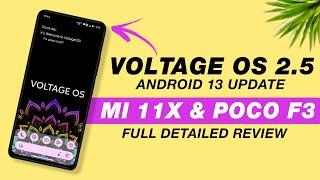 Voltage OS 2.5 For Mi 11X & POCO F3 | Android 13 | Bugs & Features | Full Detailed Review