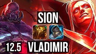 SION vs VLADIMIR (TOP) | 2.4M mastery, 1300+ games, 5/2/5 | NA Diamond | 12.5