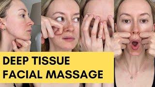 Deep tissue lifting facial massage