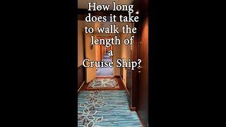 How long does it take to walk the length of a Cruise Ship? #shorts