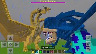 Every Shin Sonic vs Monsterverse Titanus Ghidorah Mod ADDON UPDATE in MINECRAFT PE