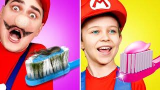 ¡INCREÍBLES TRUCOS PARA PADRES DE SUPER MARIO! Hacks Y Gadgets Creativos de Gotcha! Hacks