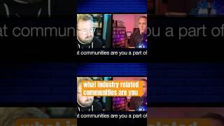 What cybersecurity industry related communities are you a part of? #cyberprofessionals #podcast