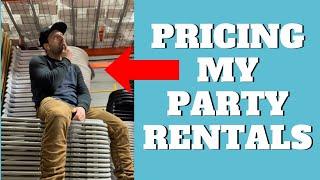 Party Rental Equipment Business Pricing Strategy