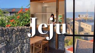 ️Jeju Vlog Ep1.l Jeju Traditional Airbnb l Nice Cafe & Jeju Sunset Tour