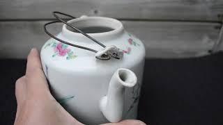 清代五彩壶 茶米在加拿大秀古玩