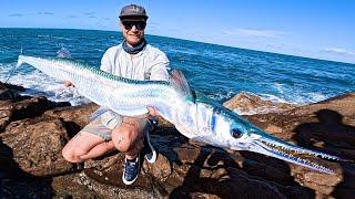 Light tackle off the rocks