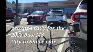 Getting ready for the Bike MS City to Shore Ride 2023