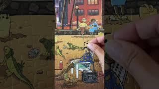 Lazy day with a Miami jigsaw puzzle  #jigsawpuzzle #art #shortsvideo#lazydays