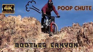 Bootleg Canyon - "Poop  Chute" First Time FPV on this Double Black Section.