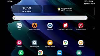 Einsatztablet - Infos zu den installierten Apps