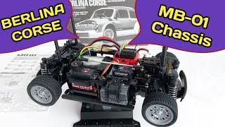 TAMIYA MB-01 Front and Rear Wheel Drive & 3 Wheel Base adjustment Fiat Abarth 1000 TCR review