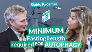 Minimum fasting length required for autophagy | Guido Kroemer