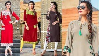 Designer Kurti Designs | Latest Embroidery Kurti Designs|Latest Designer Kurti 2018|| Trendy India 1