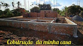 mais uma semana de trabalho na construção da minha casa e mostrando a divisão da casa