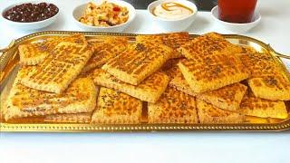 طرز تهیه شیرینی نان چایی، خیلی آسان - خوشمزه و لذیذ در خانه || Shirini Chayi