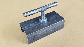 Millions of people don't know about this homemade metal vise || DIY iron vise