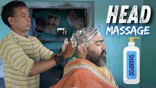 Shampoo Head Massage with different type of tapping | Very Effective in headache relief ASMR