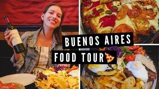 Buenos Aires FOOD TOUR  | Eating STEAK, PIZZA + MILANESA Before Leaving Argentina ️