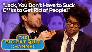 Richard Ayoade Tells Jack Whitehall Off For Sucking Before Exiting | Big Fat Quiz Of The Year 2012