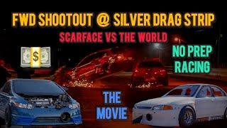 FWD SHOOTOUT AT SILVER DRAG STRIP | NO PREP RACING | WORLD RECORD V6 MIRAGE, 8TH GEN TURBO SI & MORE