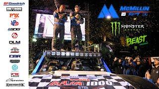 Luke McMillin and Rob MacCachren WIN The 2024 BFGoodrich Baja 1000 in Trophy Truck #83! | 4K |