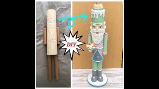 Dollar Tree DIY Nutcracker pastry chef /Christmas / Candyland /#tutorial #nutcracker #diy #christmas