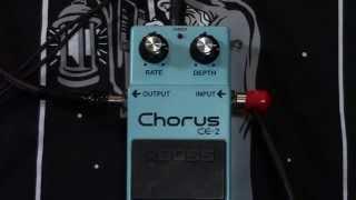 BOSS CE-2 CE2 Chorus pedal demo green label Japan