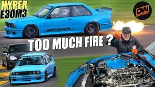 Hyper E30 M3 vs 911 GT3 - FIRE and Drifting Trackday