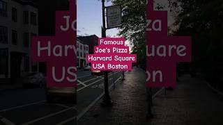 #18 Part 1  Famous Joe's Pizza In Boston #travel #boston #pizza #ytshorts #yt #harvard #sqaure