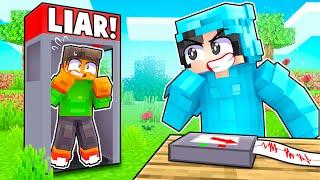 Using a LIE DETECTOR on my Friend In Minecraft!