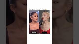 Ariana Grande blonde vs brunette hair 2022 and 2024 #shorts #shortvideo #singers #fyp #viral