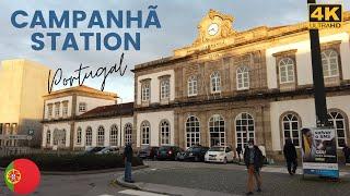 [4K] City Walk PORTO Portugal | Campo 24 de Agosto | Bonfim Church | Porto - Campanhã Station