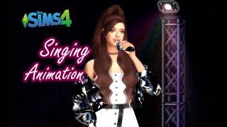 Sims 4 Animation | Singing with Microphone