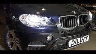 Светодиодные линзы Diliht Triled в BMW X5 E70 рест