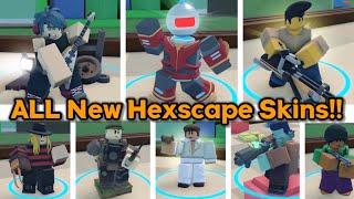 TDS Hexscape ALL NEW SKINS Showcase || Tower Defense Simulator (ROBLOX)