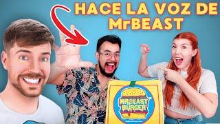 Trying MrBeast Burguer with the OFFICAL VOICE of MrBEAST in SPANISH + ENTRVIEW with Rodo balderas