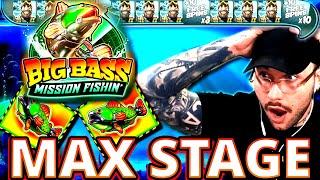 MAX BET MAX STAGE BONUS ON THE **NEW** BIG BASS MISSION FISHIN!! (INSANE PROFIT)