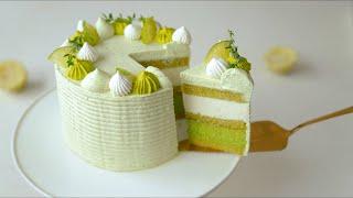 MATCHA LIME MOUSSE CAKE | Bánh Mousse Chanh Matcha | TARA's Recipes