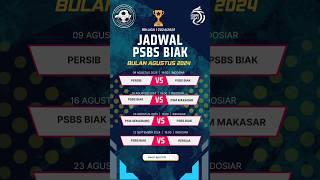 Jadwal PSBS BIAK BRI Liga 1 2024/2025 Bulan Agustus Live indosiar