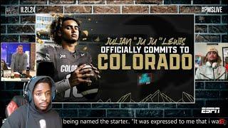 REACTING TO 5 ⭐️ QB Julian "JuJu" Lewis has COMMITTED to Colorado!