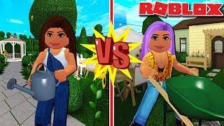 GARDEN BUILD OFF | Amberry Vs Phoeberry Vs Richy | Bloxburg
