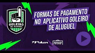 Formas de pagamento no aplicativo Goleiro de Aluguel