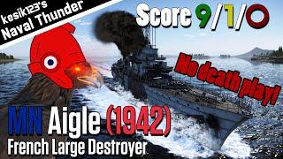 [War Thunder Naval] French Large Destroyer | MN Aigle (1942)：Aigle Class Destroyer | 2K QHD