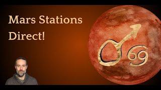 Mars Stations Direct, Moving Towards Final Opposition to Pluto!