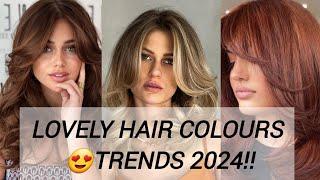 2024 Hair Colours Trend|"It " Girl Hair Colors Everyone will be Trying in 2024 | #stylesforall #hair