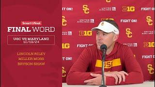 Postgame Press Conference: USC at Maryland