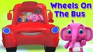 hjul på bussen | planteskoler rimer | Børnesange Danske | Wheels On The Bus | Kids Tv Danish